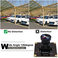 Module de caméra USB ELP 1080p 90FPS à obturateur global avec objectif sans distorsion à 120 degrés, webcam à haute fréquence d'images pour les simulations de golf