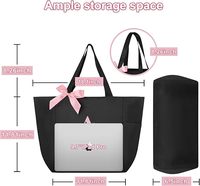 Sacs cadeaux de mariage à la mode en gros, sacs de plage imprimés avec logo, sacs de shopping surdimensionnés en toile de coton, sacs fourre-tout lifestyle