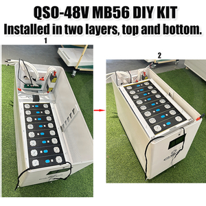 Caja DIY QSO 51.2V MB56 con Kit BMS JK 16S, Caja de Batería DIY 2.32kW 32kWh 628Ah 48V <span class=keywords><strong>para</strong></span> Baterías LiFePO4 - Product Image 4