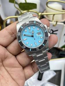 Reloj Deportivo de Lujo al por Mayor con Movimiento Mecánico Automático para Hombre, Caja de Acero Inoxidable de 41 mm, Esfera Azul, Bisel de Cerámica - Product Image 3