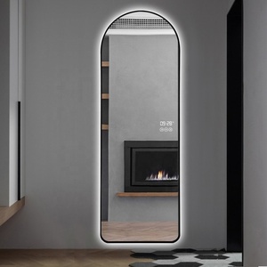 Gương Treo Tường Sàn Trang Điểm Toàn Thân Chiều Dài Toàn Thân Bằng Vàng Khung Kim Loại Theo Yêu Cầu - Product Image 5