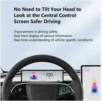 Écran de Visualisation Frontale (HUD) LCD IPS HD Multifonction pour Tesla Model Y Juniper 2025 – Fournisseur d'Usine
