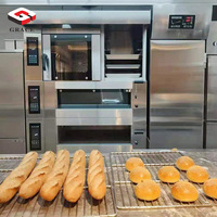 Four professionnel de cuisson du pain, 3 plateaux, 9 plateaux, équipement professionnel