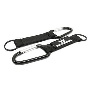 Llavero promocional y mosquetón Llavero de metal personalizado con correa de logotipo de <span class=keywords><strong>nylon</strong></span> Mosquetón de sublimación Llavero con clip - Product Image 5