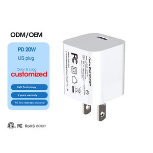<span class=keywords><strong>Cargador</strong></span> de Pared Shenzhen Lvxiangyuan de 20W USB-<span class=keywords><strong>C</strong></span> PD 3.0 con Carga Rápida, Aprobado por la FCC - Product Image 1