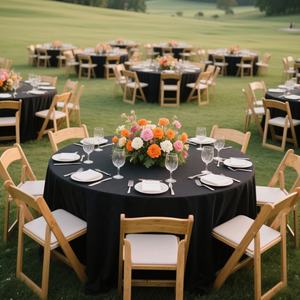 Factory Sale <b>White</b> Plain Polyester <b>Table</b> <b>Cloth</b> Simple Woven Technics Different Sizes for Home Hotel Wedding Party Decoration - Product Image 5