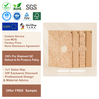 Carnet de notes personnalisé en bois avec couverture en bambou, journal vierge, écologique pour la distribution durable