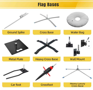 Набор для изготовления пляжного баннерного флага: флажки-свопперы, включая флагшток для пляжного флага 5 м, основание для пляжного флага, стенд для пляжного флага - Product Image 3