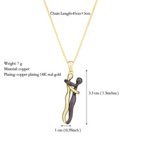 Collier de couple en or 18 carats, amoureux se câlinant, s'embrassant, collier de couple affectueux, câlins suspendus, collier de couple s'embrassant, collier de câlins