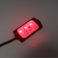Module d'avertissement LED étanche IP65 3W 6LED rouge bleu jaune clignotant universel pour camion, moto, éclairage de toit tout-terrain