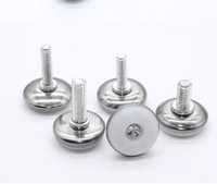 Pieds de meubles réglables en acier inoxydable pour tables, canapés, armoires, chaises – Rehausseurs de pieds réglables avec base à vis pour nivellement