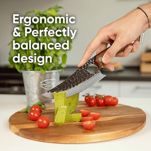 Couteau de chef à désosser de 5.8 pouces pour cuisine en plein air en acier japonais contrôle de l'équilibre du bois pour cuisiner hacher la maison Camping BBQ - Product Image 4
