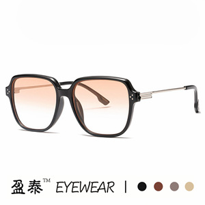 Eyewear <b>Sunglasses</b> Unisex Plastic And Metal Frame Pc Lens 100% Uv Protection <b>Blue</b> Light Blocking - Product Image 3
