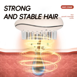 Portable <b>Rechargeable</b> Scalp Massager With <b>Led</b> <b>Light</b> For Hair Care Household Use Battery Powered Plastic Material - Product Image 4