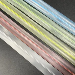 Fabricant de fermeture à glissière couleur transparent fermeture éclair vislon grande pe en plastique fermeture à glissière à vendre