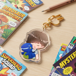 Porte-clés en acrylique personnalisés en gros CCH, porte-clés en acrylique imprimés sur mesure, porte-clés en acrylique de dessins animés - Product Image 1