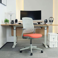 Chaise de bureau moderne et confortable Chaises de travail pour le personnel Maille pivotante Vente en gros Pas cher Chaise élévatrice À la mode Cadeira De