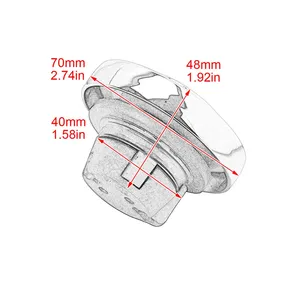 ชุดล็อคฝาถังน้ำมันเชื้อเพลิงโครเมี่ยมสำหรับยามาฮ่า <span class=keywords><strong>dragstar</strong></span> V-Star XVS125 XVS250 XVS400 XVS950 XVS650 - Product Image 6