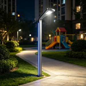 ไฟเสา LED, ไฟถนนแบบรวมโครงอะลูมิเนียม, ไฟเสาสวนวิลล่าสแควร์, ไฟ LED ติดเสาภายนอกอาคาร - Product Image 6
