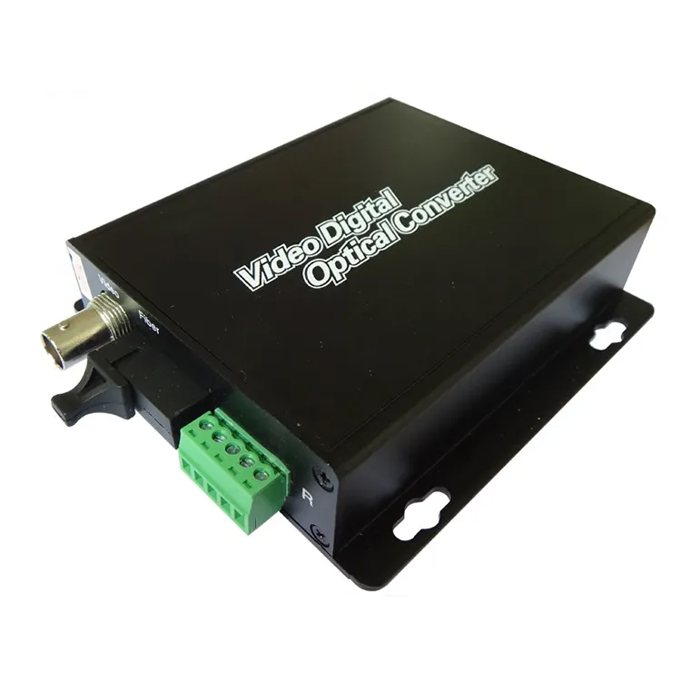 Video Digitale Optische 1 Kanaals Hd Video Fiber Optic Media Converter Met RS485