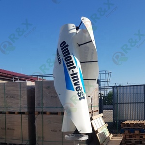 กังหันลม 3KW 5KW 10KW รูปทรงเกลียว แบบตั้งตรง สำหรับใช้ในบ้าน RX-SV2-5000 กังหันลมแกนตั้ง 10kw - Product Image 6