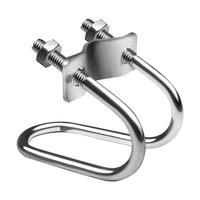 Collier de serrage robuste en acier en forme de double U et simple U avec boucle à boulon croisé pour une fixation sécurisée