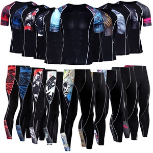 Conjunto Deportivo Crossfit de 2 Piezas para Hombre, Pantalones de Compresión Cortos y Camiseta Sublimada - Product Image 5