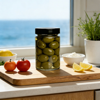 Pot en verre pour cornichons de 500 ml, 720 ml, 1000 ml avec couvercle métallique de haute qualité pour l'emballage alimentaire