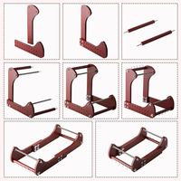 Machine à tisser les perles en bois réglable Hobbyworker avec outils, machine à tisser les perles professionnelle pour la fabrication de bracelets, colliers et bijoux DIY