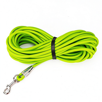 Laisse de dressage et de suivi pour animaux de compagnie en PVC, allongée, anti-explosion, pour chiens de taille moyenne et grande, en sangle de caoutchouc imperméable