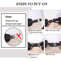 Ceintures élastiques résistantes à l'usure pour hommes, ceinture tactique de service extérieur avec boucle en D, ceinture tactique résistante à l'usure pour hommes, ceinture d'entraînement