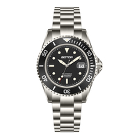 Montre mécanique de luxe Seiko pour homme, saphir, acier inoxydable, étanche, plongée, sport, automatique, fonction luminescente, 45 mm, analogique