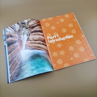 Catalogue professionnel à couverture souple, Service d'impression de livres, livret imprimé à décalage personnalisé