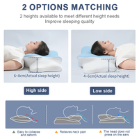 Oreillers personnalisés Lianda avec logo, oreiller orthopédique en mousse à mémoire de forme, soutien cervical ergonomique, oreiller pour dormir sur le côté pour le lit