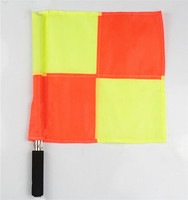Football Arbitre Drapeaux 1 Paire Haute Qualité Sports Linesman Fair Play Drapeau Ensemble Football Arbitre Équipement En Gros