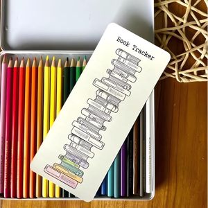 Tùy Chỉnh Sáng Tạo Cuốn Sách Phụ Kiện Cuốn Sách Tracker Bookmark Thư Viện Thẻ Bookmark 2025 Đọc Log Bookmark - Product Image 3