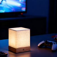Lampe de table LED sans fil carrée, USB, à intensité variable, protection des yeux, pour la lecture, la maison, le bureau, la chambre, vente en gros
