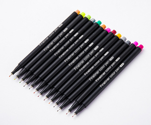 Fabricante personalizado color caligrafía Fineliner marcadores boceto caricatura línea fina punta delineador bolígrafos conjunto para niños escuela Oficina - Product Image 1