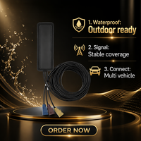 Antenne Combo Directionnelle GPS 1575.42MHz WiFi 4G LTE 28dBi Étanche à Fixation par Vis Extérieure en ABS PC pour Adaptateur MCX BNC