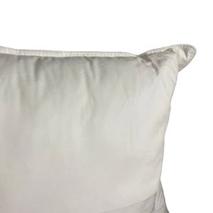 Hôtel et hôpital blanc 100% coton Standard Queen et King Size Percale Down Proof Pillow Shell avec gousset et passepoil - Product Image 1