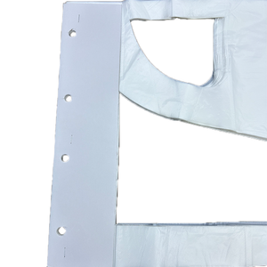 <span class=keywords><strong>Tablier</strong></span> jetable blanc en PE pour adulte avec carte de présentation en papier, grande taille, imperméable, résistant à l'huile, pour la cuisine et le nettoyage - Product Image 6