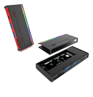 Vente en gros Boîtier de disque dur M.2 multifonction USB prend en charge le protocole NVME NGFF Boîtier de disque SSD pour ordinateur portable