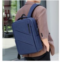 Tas Ransel Laptop Ringan Custom Logo Langsung dari Pabrik, Tahan Air, Dilengkapi USB Charging, untuk Bisnis, Perjalanan, dan Komputer, Pria, Awet