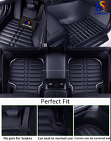 2024 accessoires de voiture intérieur 5d tapis de voiture pour Fortuner Pvc/plastique, PVC Surface & EVA/XPE & tissu antidérapant ensemble complet 3 pièces TESLA