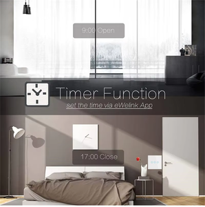 Interrupteur de rideau intelligent WiFi 10A EU Interrupteur mural <span class=keywords><strong>Volet</strong></span> <span class=keywords><strong>roulant</strong></span> Télécommande <span class=keywords><strong>Minuterie</strong></span> Tuya Compatible 240V - Product Image 3