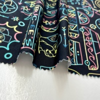 Tela Elástica en 4 Direcciones, Impresa, de Poliéster y Spandex, 110GSM, para Trajes de Baño, Shorts de Playa y Ropa de Yoga