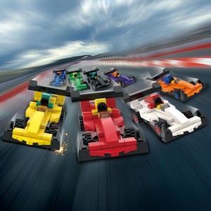 COGO Kids Plastic Building Block <strong>Bricks</strong> 552PCS <strong>Small</strong> Speed Racing Car DIY Building Block Model <strong>Brick</strong> Toys - Product Image 2