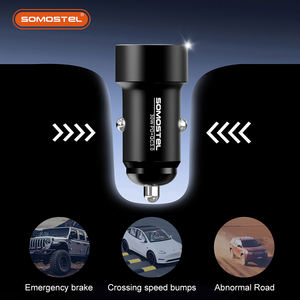 Cargador de Coche Inteligente SOMOSTEL con Carga Rápida, Puerto USB Tipo-C PD30W QC18W, Cargador de Coche de Aluminio, Cargador de Celular <span class=keywords><strong>para</strong></span> Coche - Product Image 2
