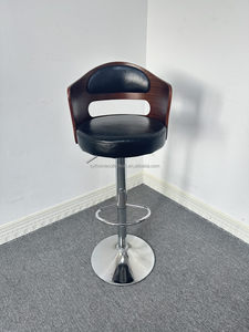 Tabourets <span class=keywords><strong>de</strong></span> <span class=keywords><strong>Bar</strong></span> Haut <span class=keywords><strong>de</strong></span> Gamme Style Europe du Nord pour Restaurant, Chaises <span class=keywords><strong>de</strong></span> <span class=keywords><strong>Bar</strong></span> <span class=keywords><strong>de</strong></span> Comptoir et d'Îlot Rétro Américain <span class=keywords><strong>de</strong></span> Luxe, Chaises Hautes Modernes Style Nordique - Product Image 3