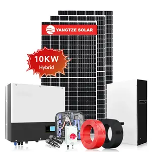 10 किलोवाट आवासीय ऑफ ग्रिड सौर ऊर्जा प्रणाली घरेलू सेल सौर ऊर्जा प्रणाली के लिए घरेलू सेल सौर पैनल 400